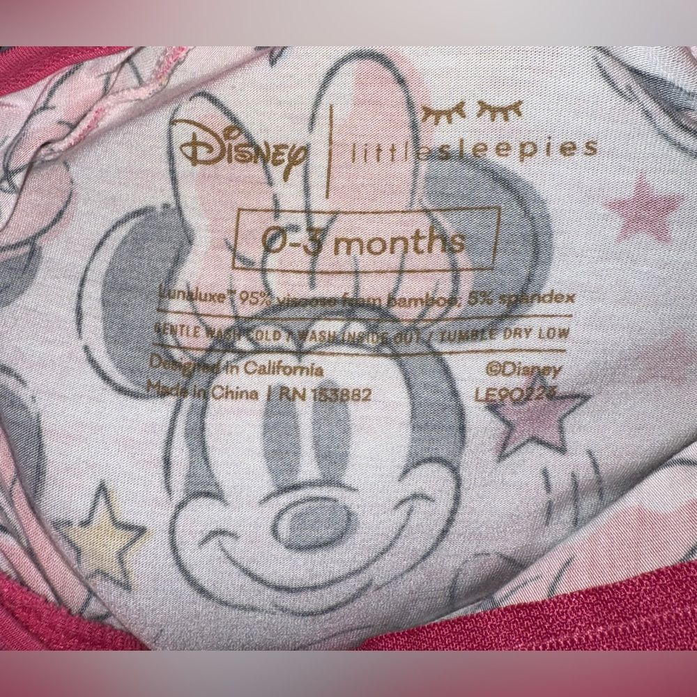 Little Sleepies Disney Minnie Forever Disney Zippy 0-3 Months - Picture 6 of 7